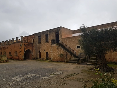 Crete Arkadi Monastery secondary courtyard