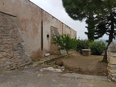 Crete Arkadi Monastery internal buildings courtyard