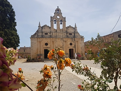 Crete Arkadi Monastery main entrance