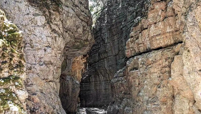 Imbros Gorge narrow passage Crete