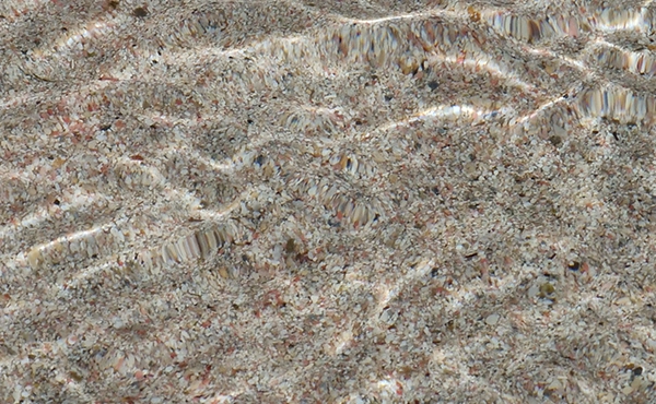 Pink sand texture at Elafonissi Beach Crete