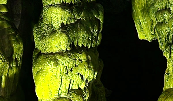 Zeus Cave stalagmites in Dikteon Cave during Lassithi excursion in Crete with Car and Travel